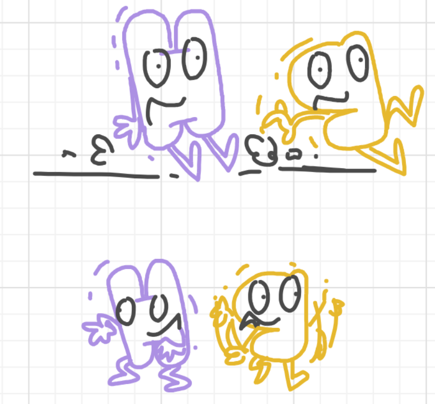 A panel from I've Been Everywhere, Man, episode nine of the Board Boards object show by Furretwalk/WalkingFurret.